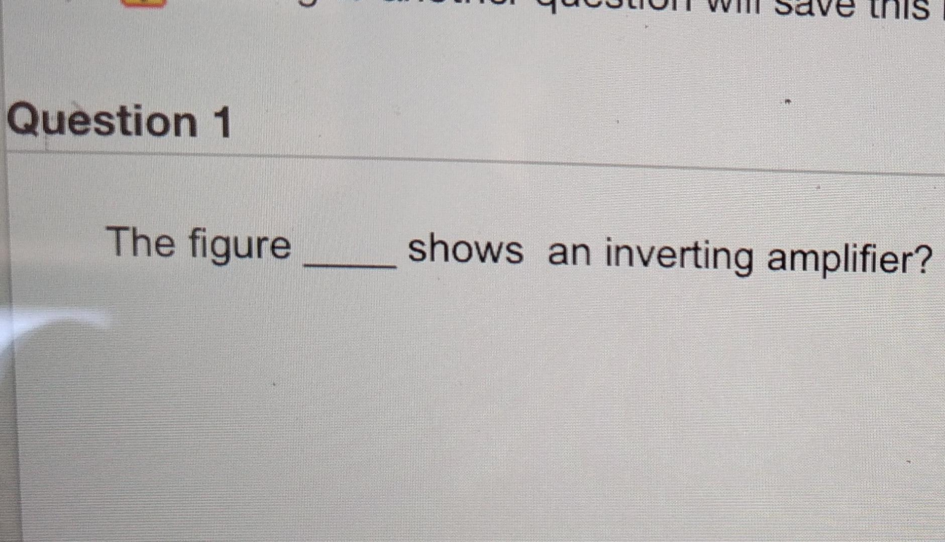Solved UNIS Question 1 The figure shows an inverting | Chegg.com