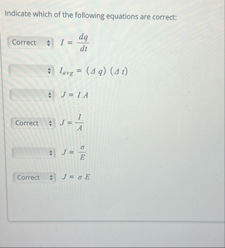 Solved Indicate which of the following equations are | Chegg.com