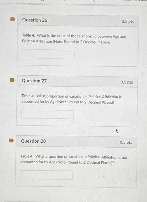 Solved Answer the following Four questions based upon the | Chegg.com