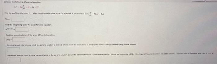 Solved Find the general solution of the given differential | Chegg.com