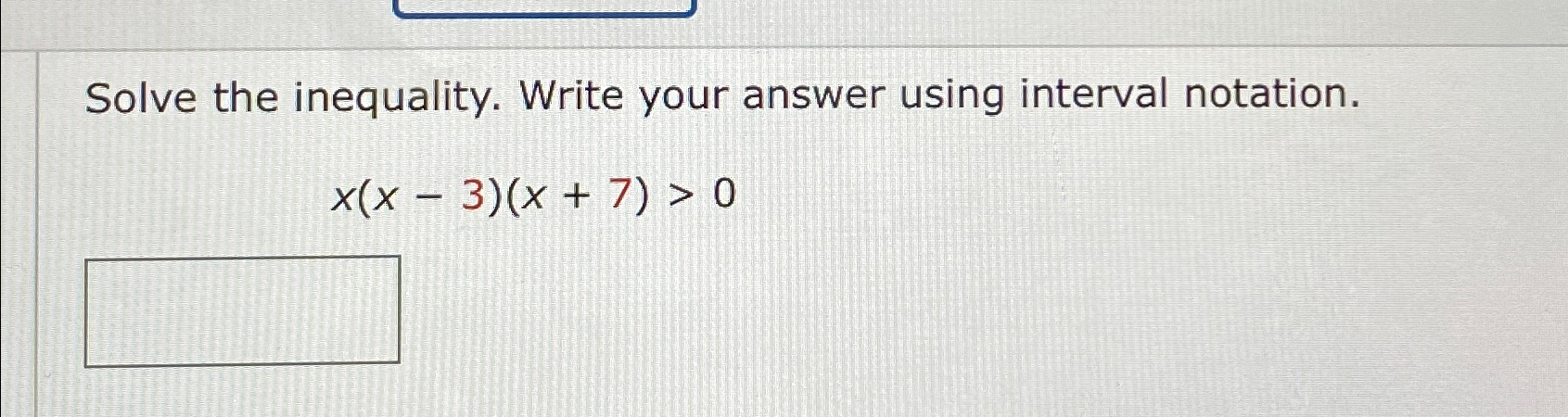 Solved Solve the inequality. Write your answer using | Chegg.com
