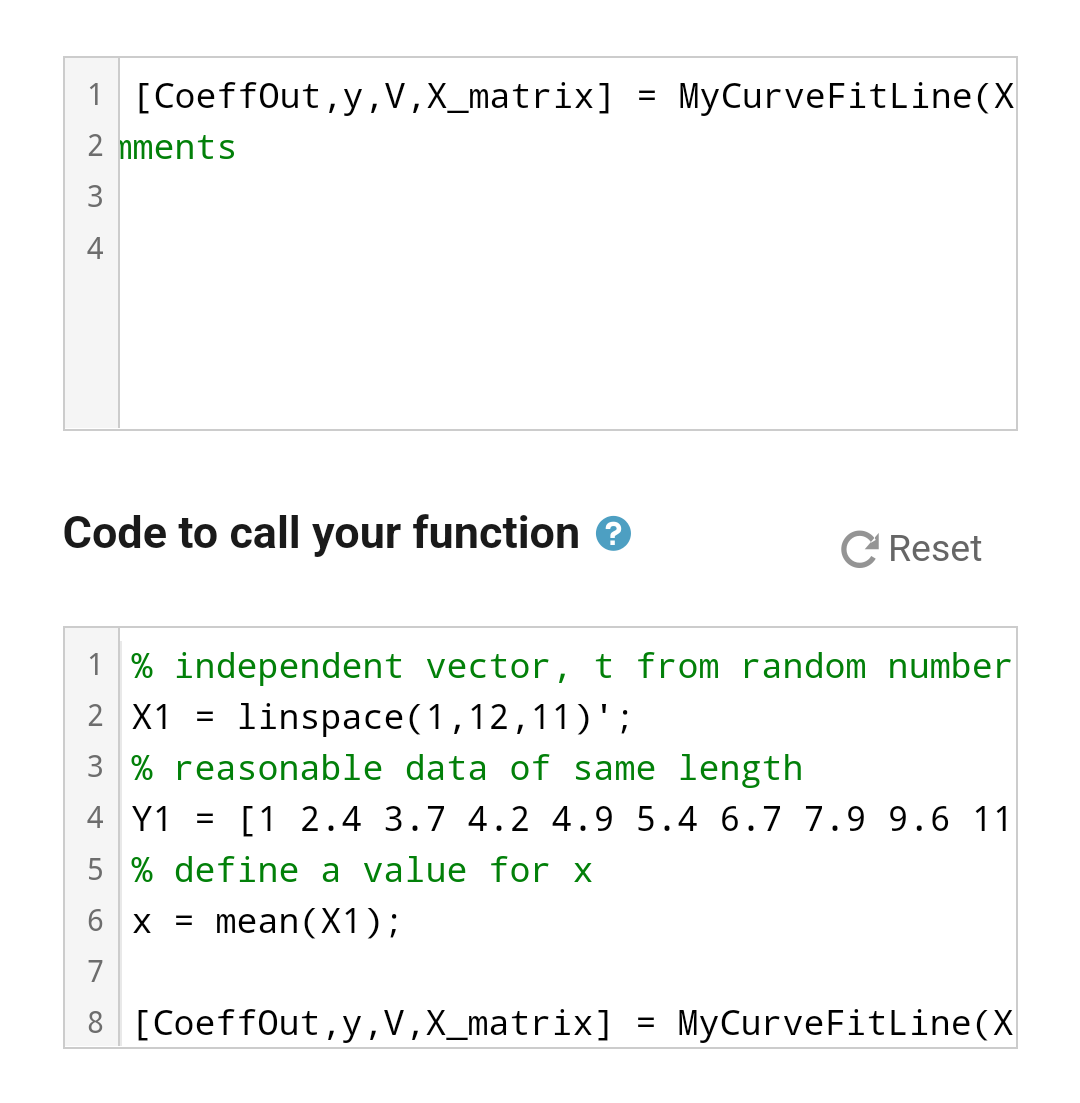 Solved Write a function to calculate the equation of the | Chegg.com