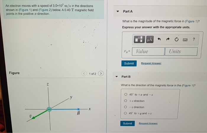 Solved An electron moves with a speed of 3.0x107 m/s in the | Chegg.com