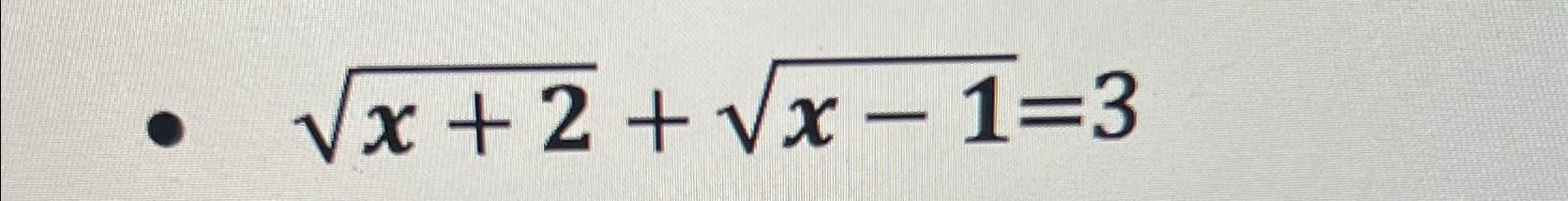 Solved x+22+x-12=3 | Chegg.com