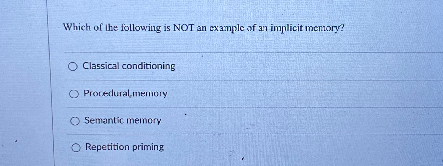 Solved Which of the following is NOT an example of an