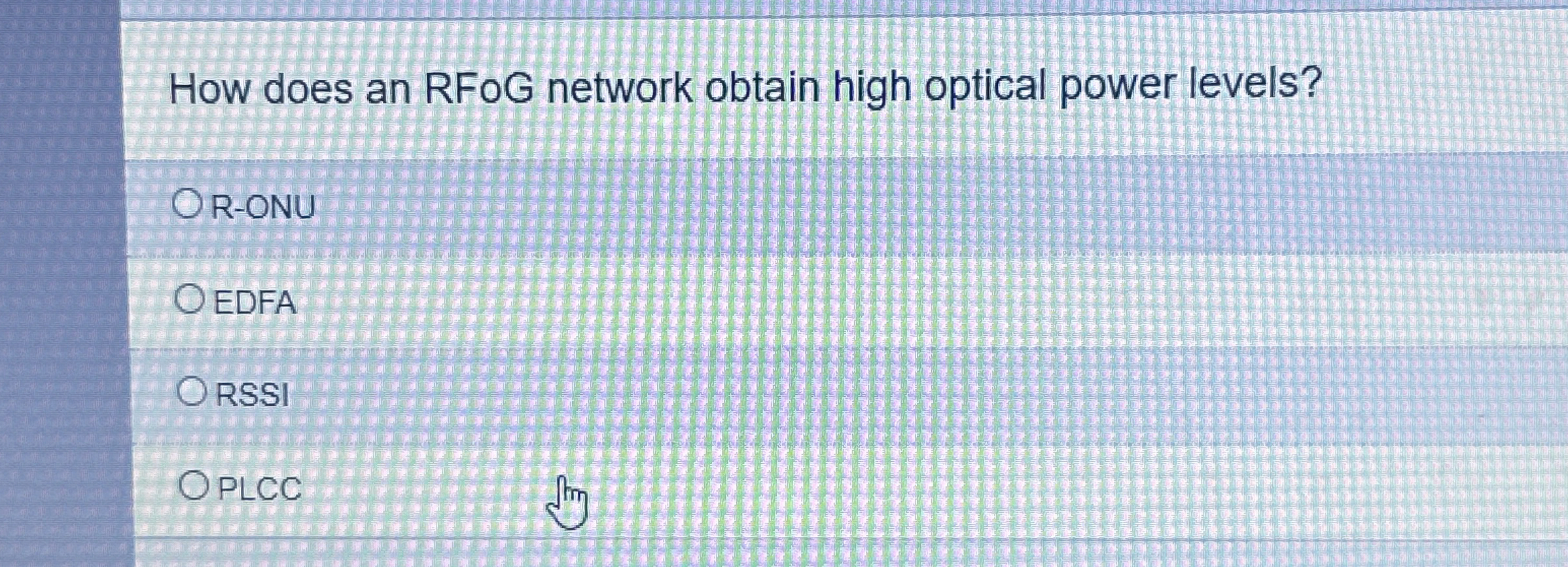 Solved How does an RFOG network obtain high optical power | Chegg.com