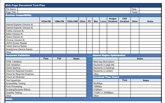 CaseCh 10 Test Plans TimeStamp Please complete | Chegg.com