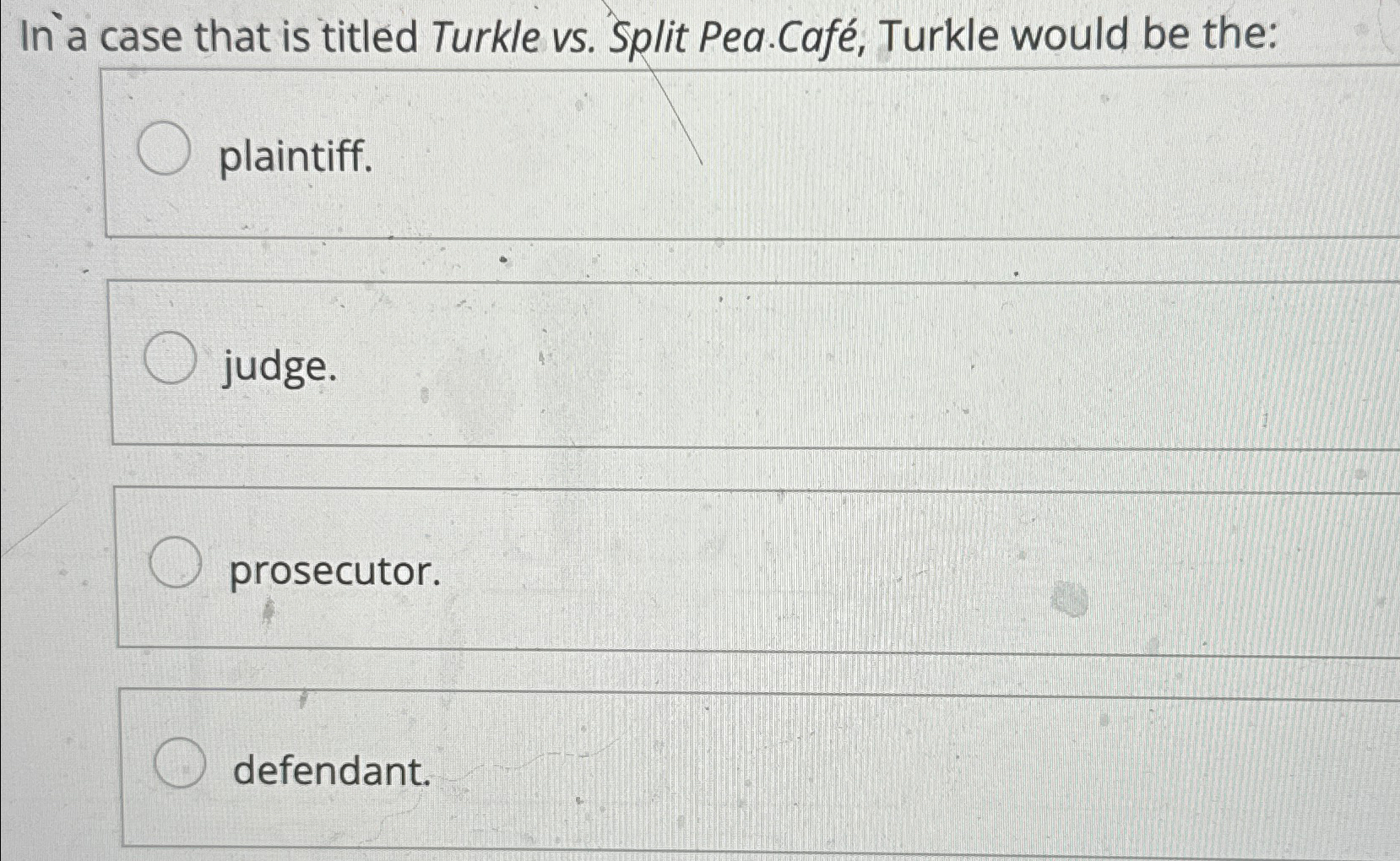 Solved In a case that is titled Turkle vs. ﻿Split Pea.Café, | Chegg.com