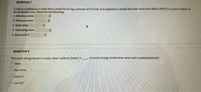 Solved QUESTION 5 A flat plate subjected to a tensile of 5kN | Chegg.com