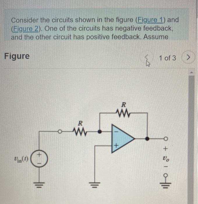Solved Consider the circuits shown in the figure (Figure 1) | Chegg.com
