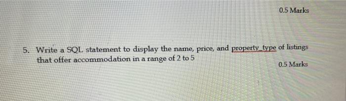 Solved Q2: SQL 4 Marks 1. Write a SQL statement to display | Chegg.com