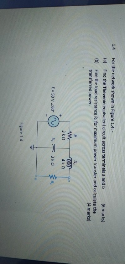 Solved 1.4 For the network shown in Figure 1.4: - (a) Find | Chegg.com