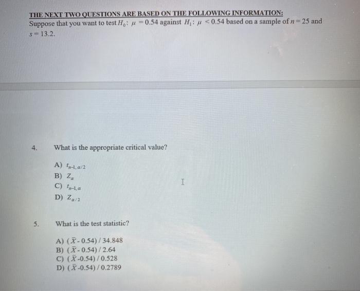 Solved THE NEXT TWO QUESTIONS ARE BASED ON THE FOLLOWING | Chegg.com