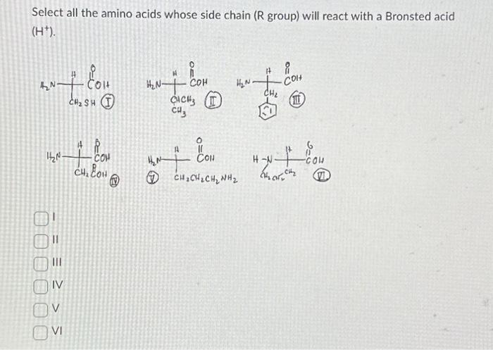 Solved Select all the amino acids that are not a primary | Chegg.com