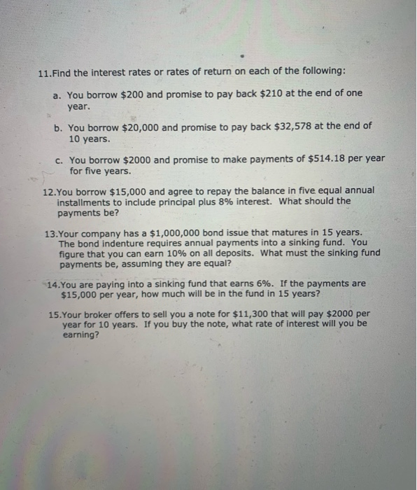 Solved Time Value of Money Problems Handout 2 1. You're | Chegg.com