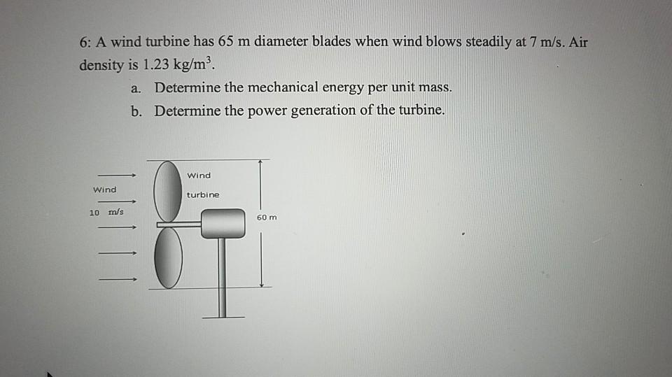 what is the diameter of wind turbine blades mcq