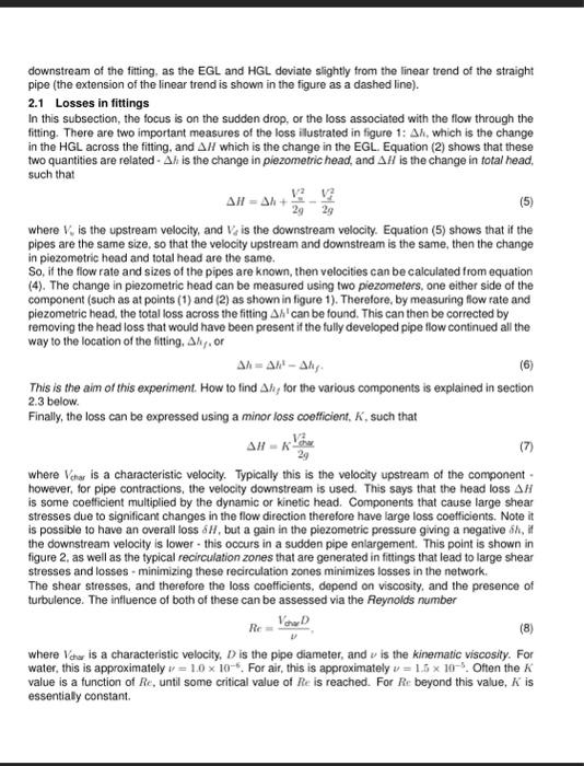 Table 4. Reynolds number values (Rc=VD/ν) for various | Chegg.com