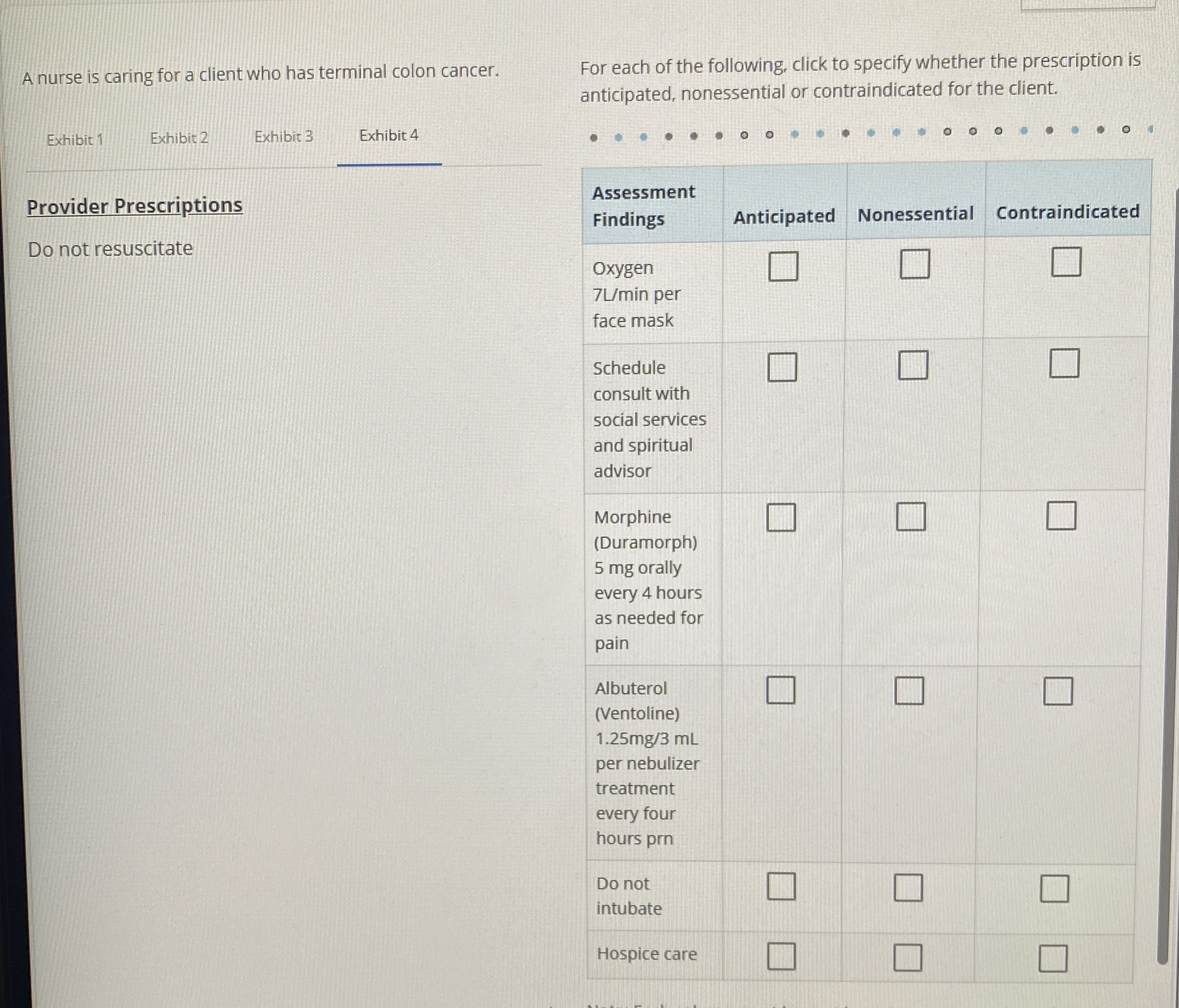 Solved A nurse is caring for a client who has terminal colon | Chegg.com
