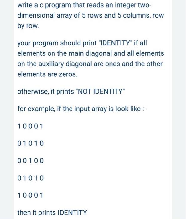 Solved write a c program that reads an integer Chegg