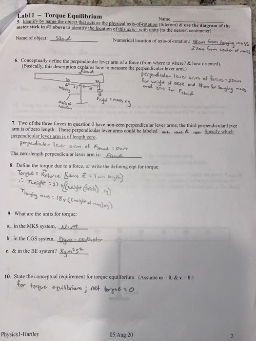 Solved need help finishing the first part of a physics lab. | Chegg.com