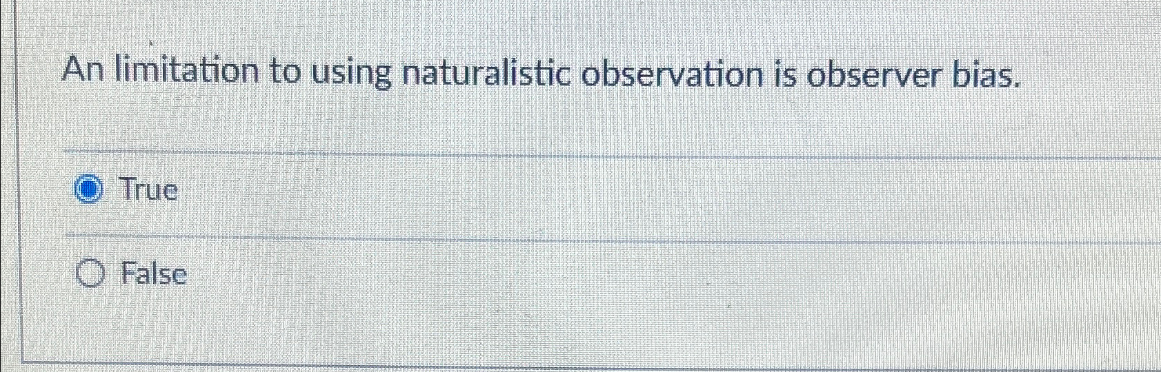 Solved An limitation to using naturalistic observation is | Chegg.com
