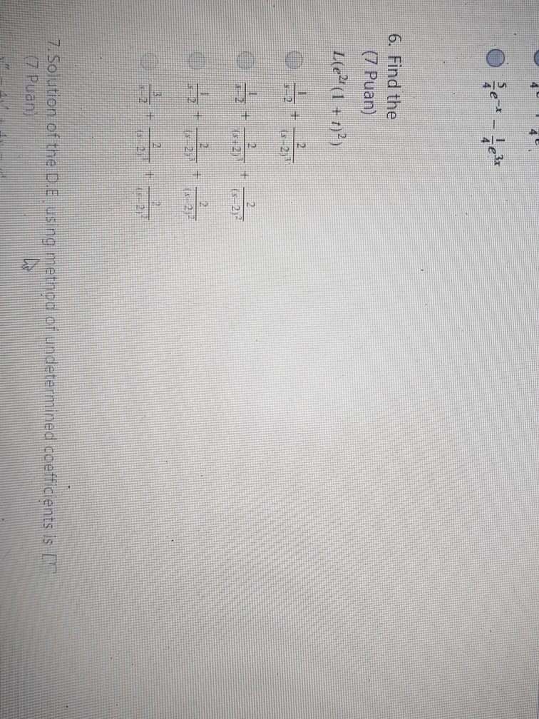 Solved 6 Find The 7 Puan L E 1 N 29 1022 Es Chegg Com