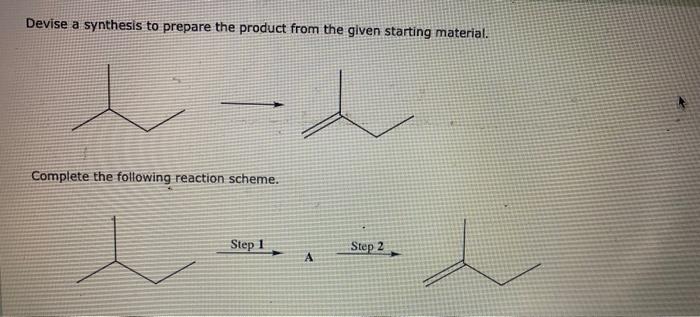 Solved Devise A Synthesis To Prepare The Product From The | Chegg.com