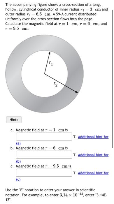 Solved The accompanying figure shows a cross-section of a | Chegg.com