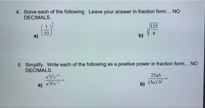 Solved 1. Evaluate Each Of The Following. Leave Your Answer | Chegg.com