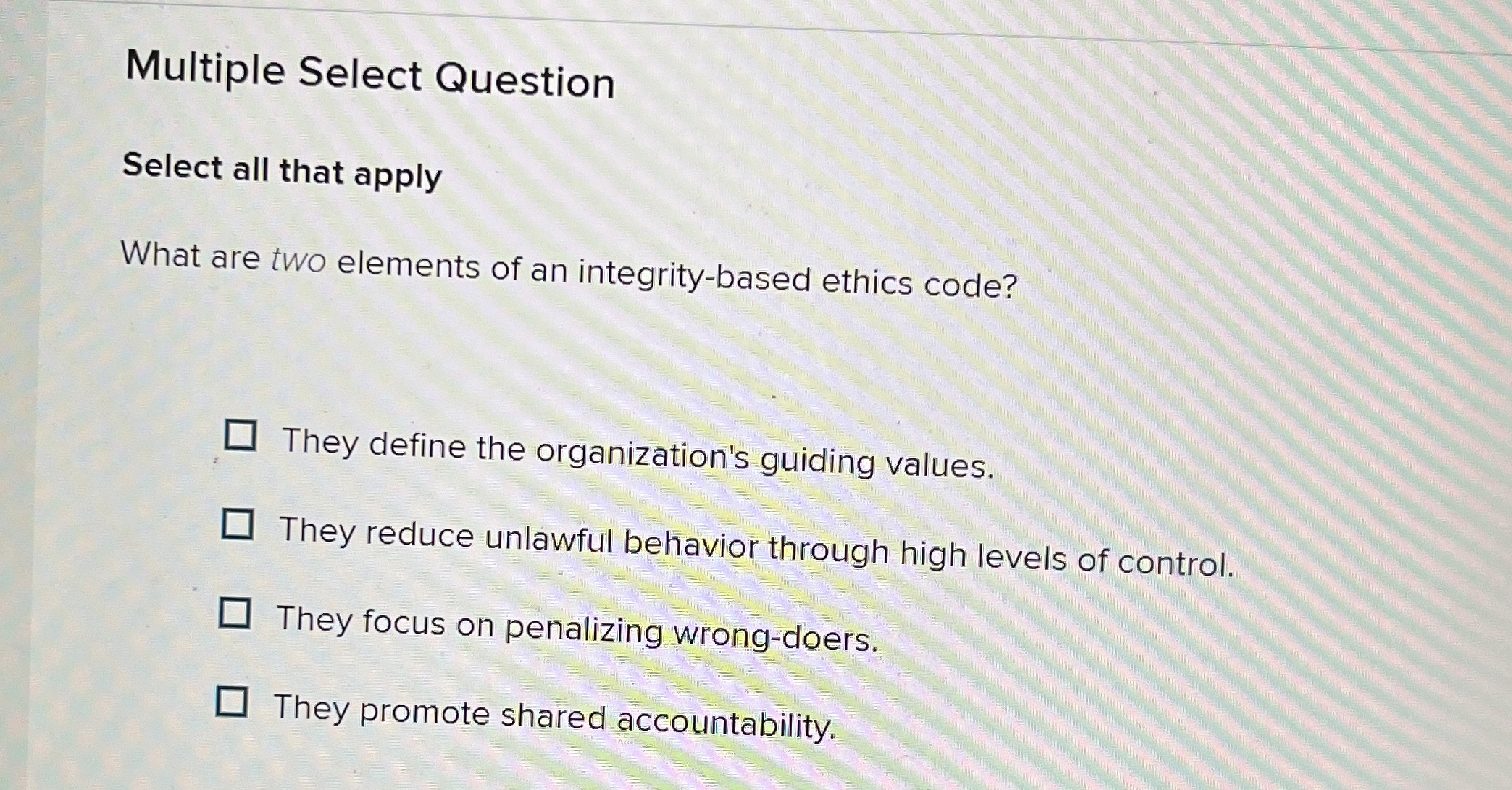 Solved Multiple Select QuestionSelect all that applyWhat are | Chegg.com