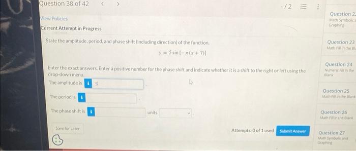 Solved Question 2. Current Attempt in Progress State the | Chegg.com