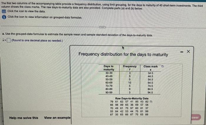 Solved The first two columns of the accompanying table | Chegg.com