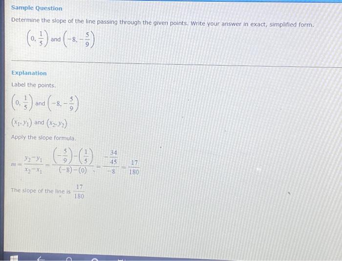 solved-sample-question-determine-the-slope-of-the-line-chegg