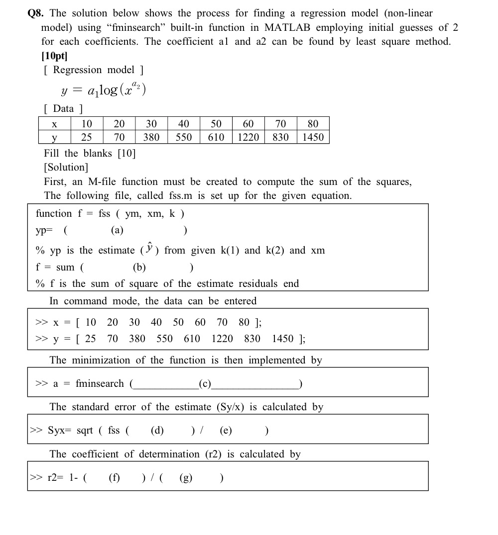 Solved Q8. ﻿The solution below shows the process for finding | Chegg.com