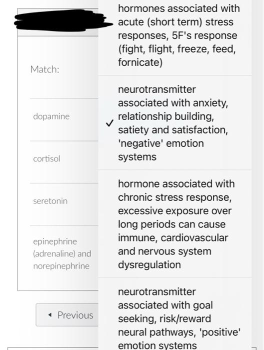 Solved hormones associated with acute (short term) stress | Chegg.com
