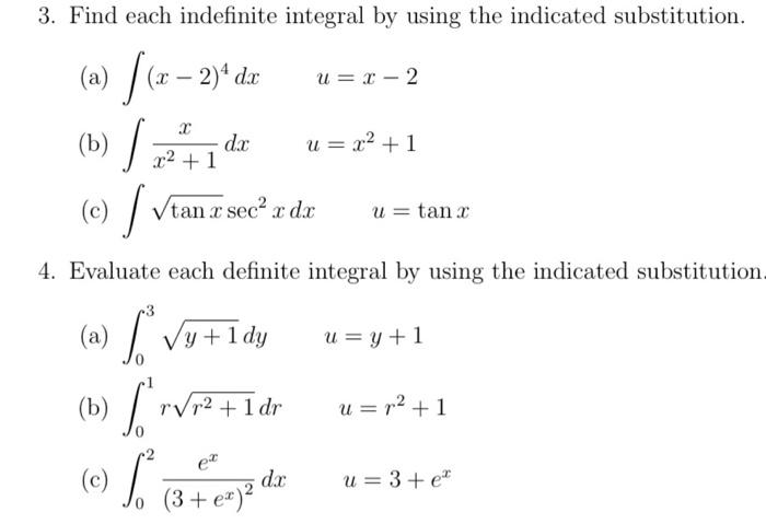 Solved 1. Evaluate each definite integral by finding an | Chegg.com