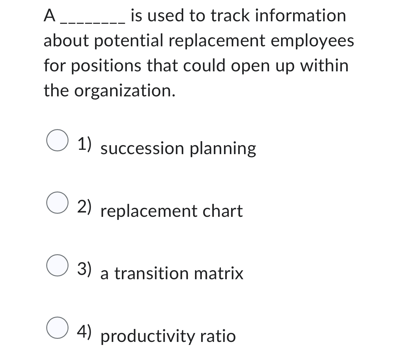 Solved A is used to track information about potential | Chegg.com