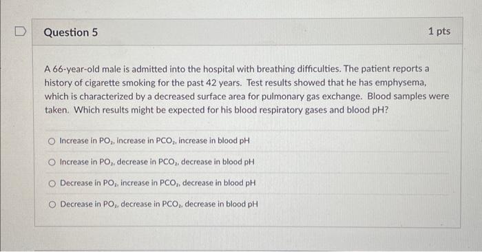Solved A 66-year-old male is admitted into the hospital with