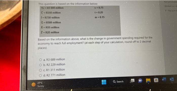 Solved Use Keynesian Model To Calculate The Following | Chegg.com