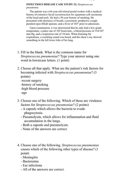 infectious disease case study examples