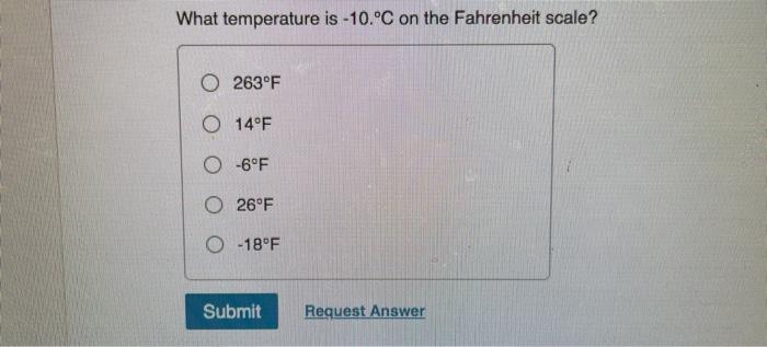 10 hotsell celsius fahrenheit