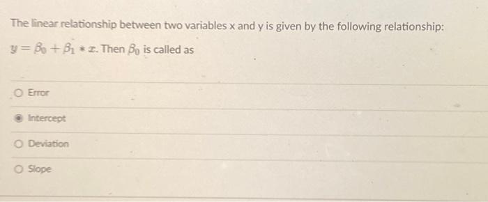 Solved The linear relationship between two variables x and y | Chegg.com