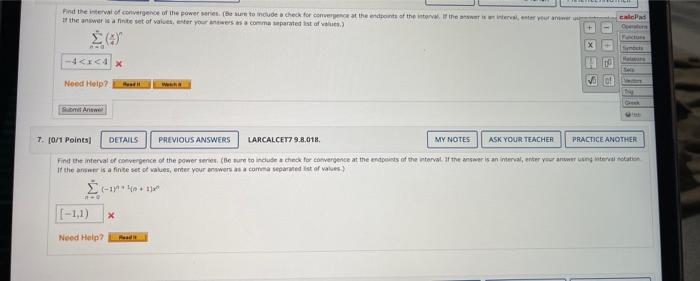 Solved ive been doing these problems but it wont give me the | Chegg.com