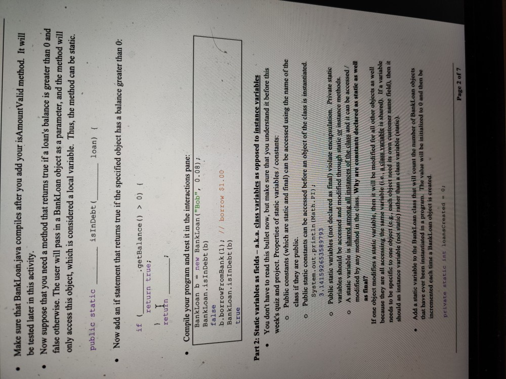 true false quiz java