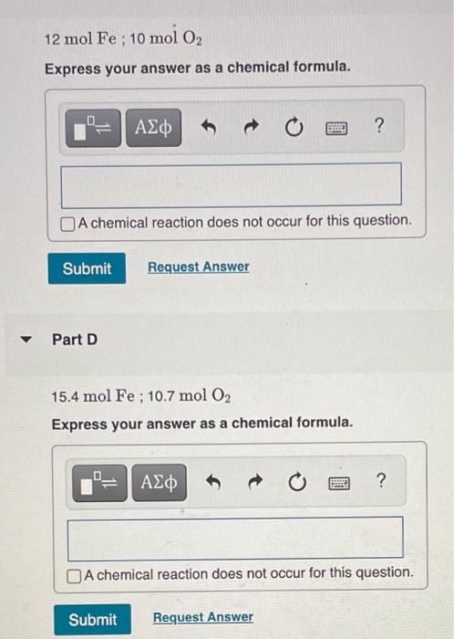 Solved For The Reaction Shown, Find The Limiting Reactant | Chegg.com