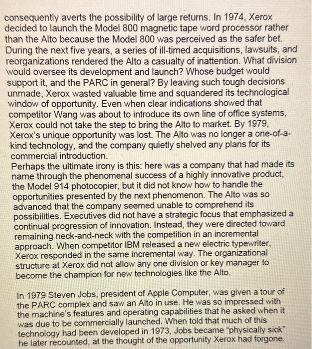 xerox corporation case study answers