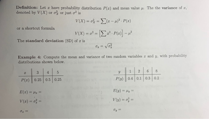 Solved Definition Let X Have Probability Distribution P Chegg Com