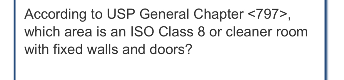 Solved According to USP General Chapter , ﻿which area | Chegg.com