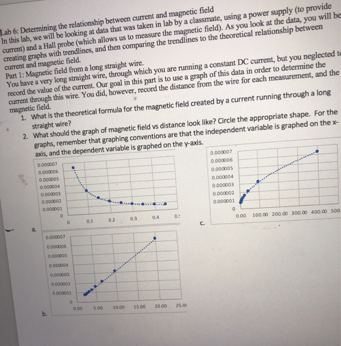 Solved Lab 6 Determining the relationship between current
