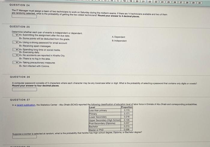 Solved 30 QUESTION 24 The IT Manager must assign a team of | Chegg.com